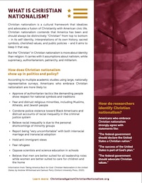Preview of What is Christian Nationalism - Click to Download PDF